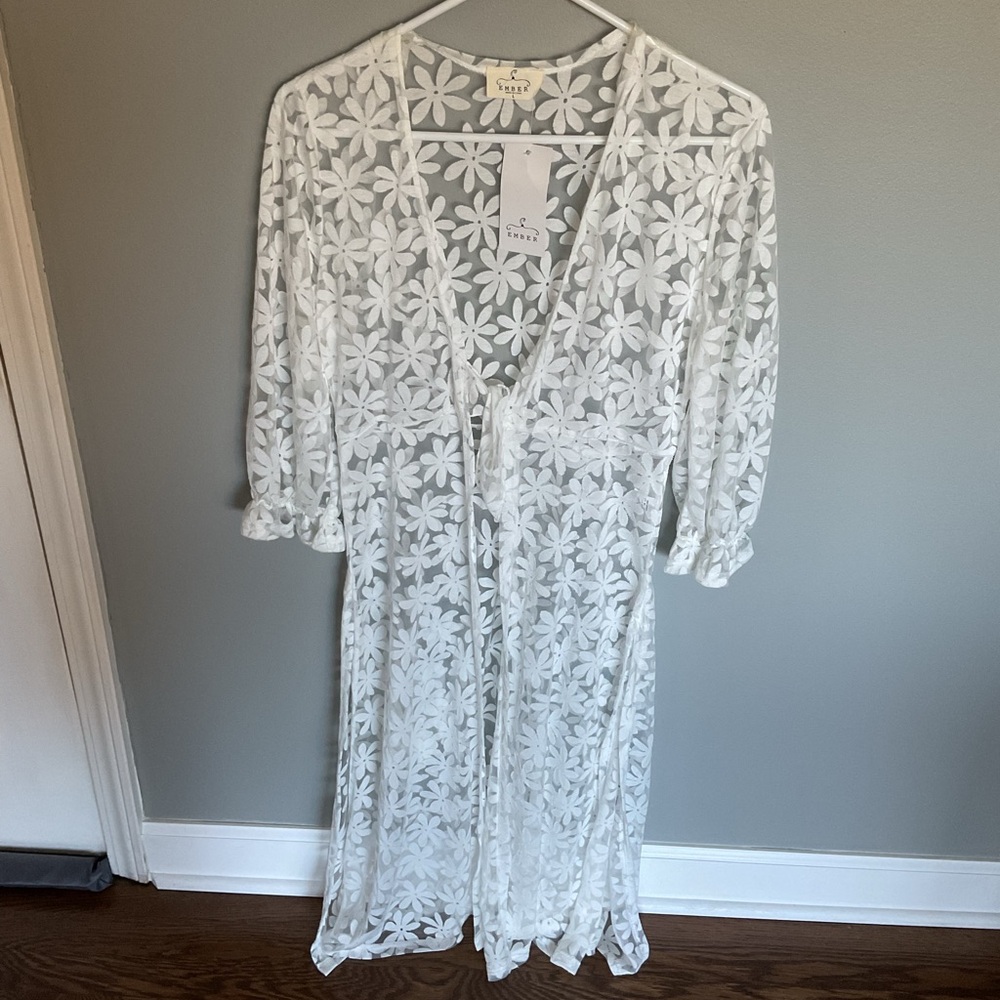 Ember lace cover up
